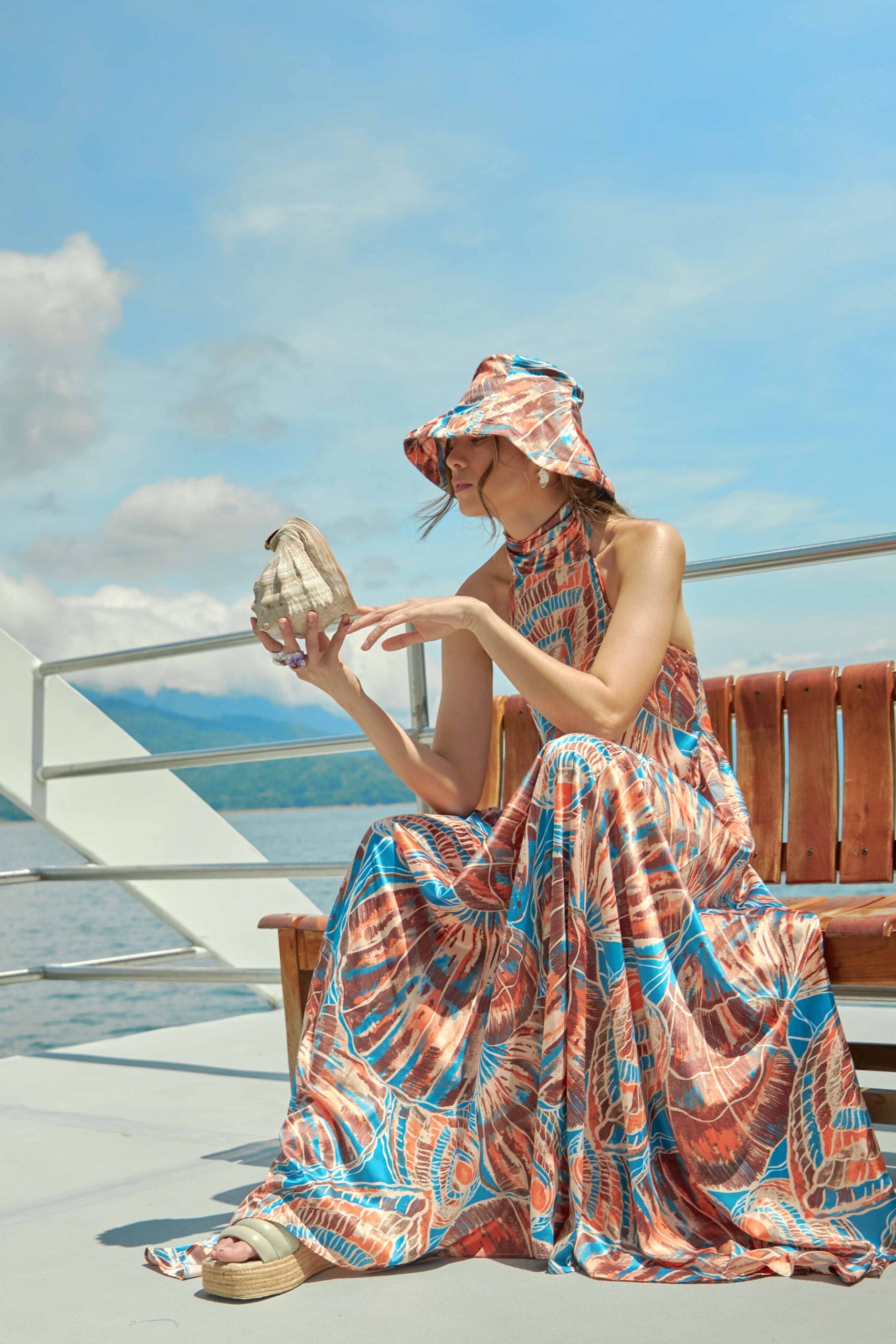 Vestido Apolinary Almejas Estampado