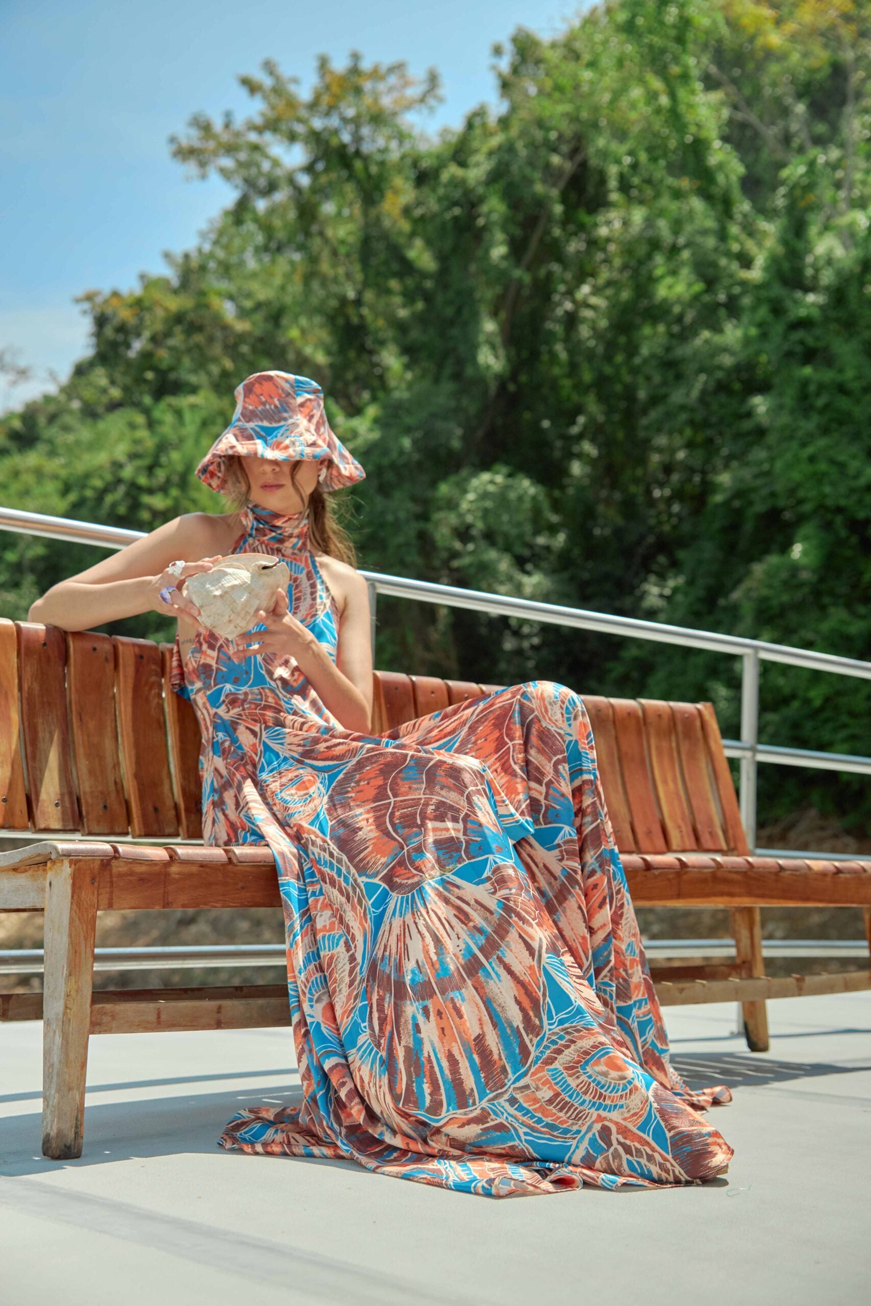 Vestido Apolinary Almejas Estampado