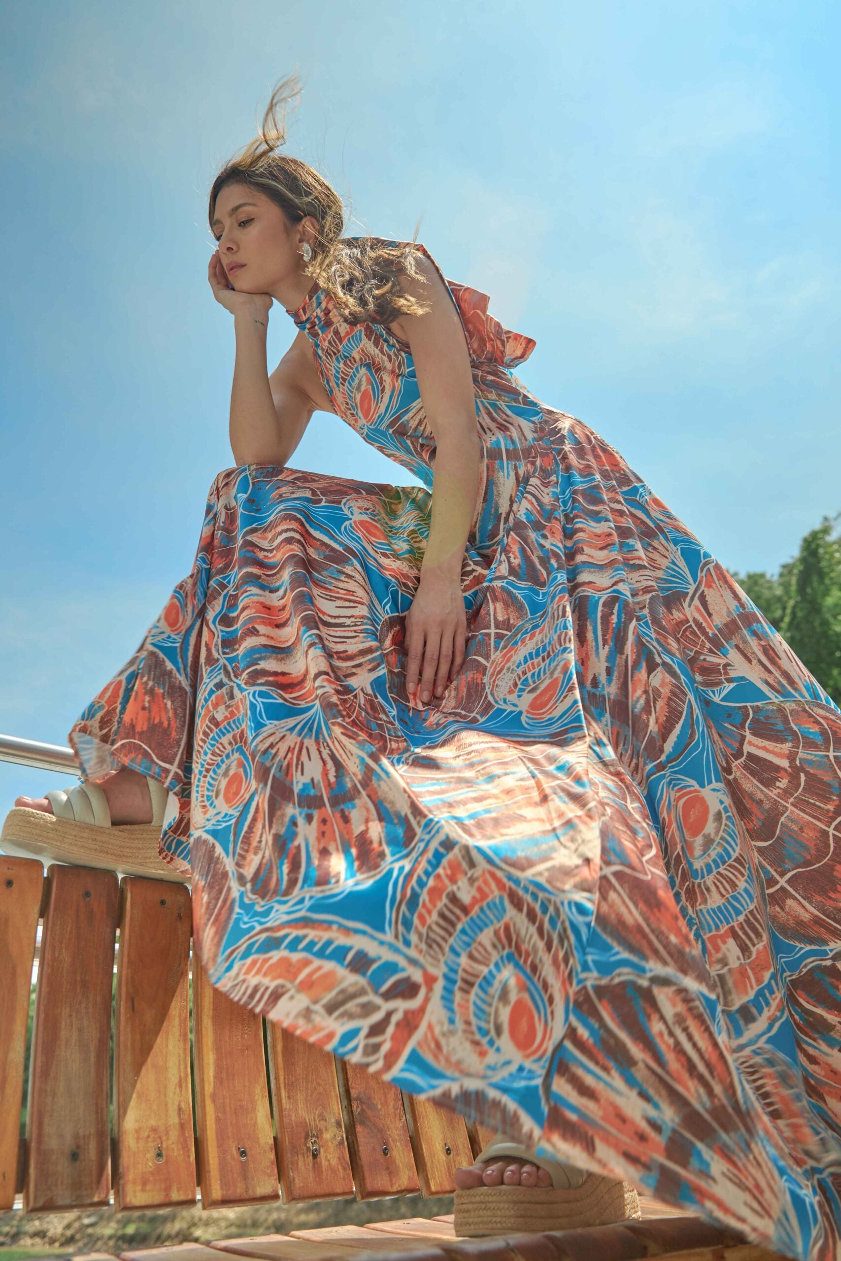 Vestido Apolinary Almejas Estampado
