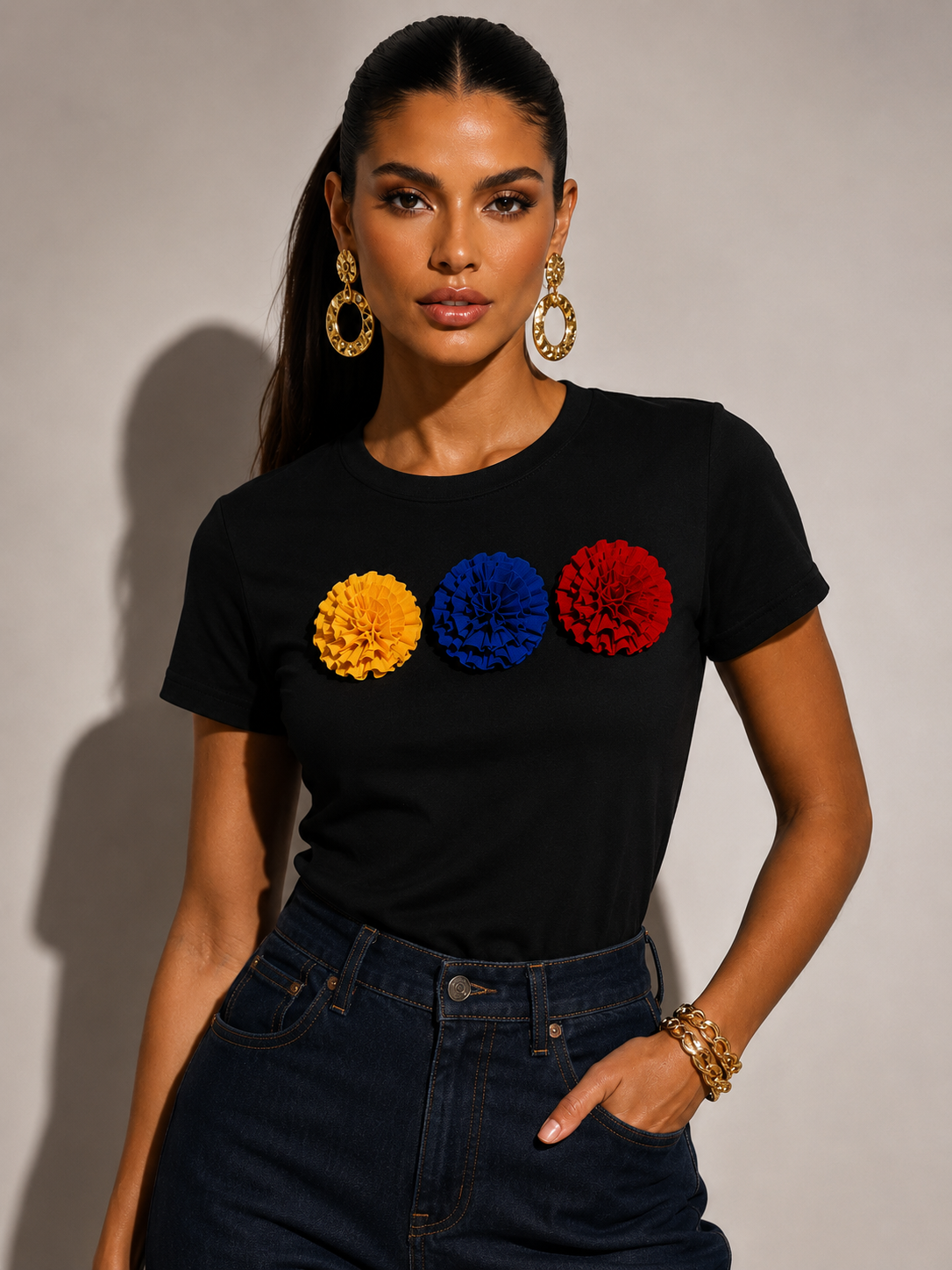 Camiseta Colombia negro