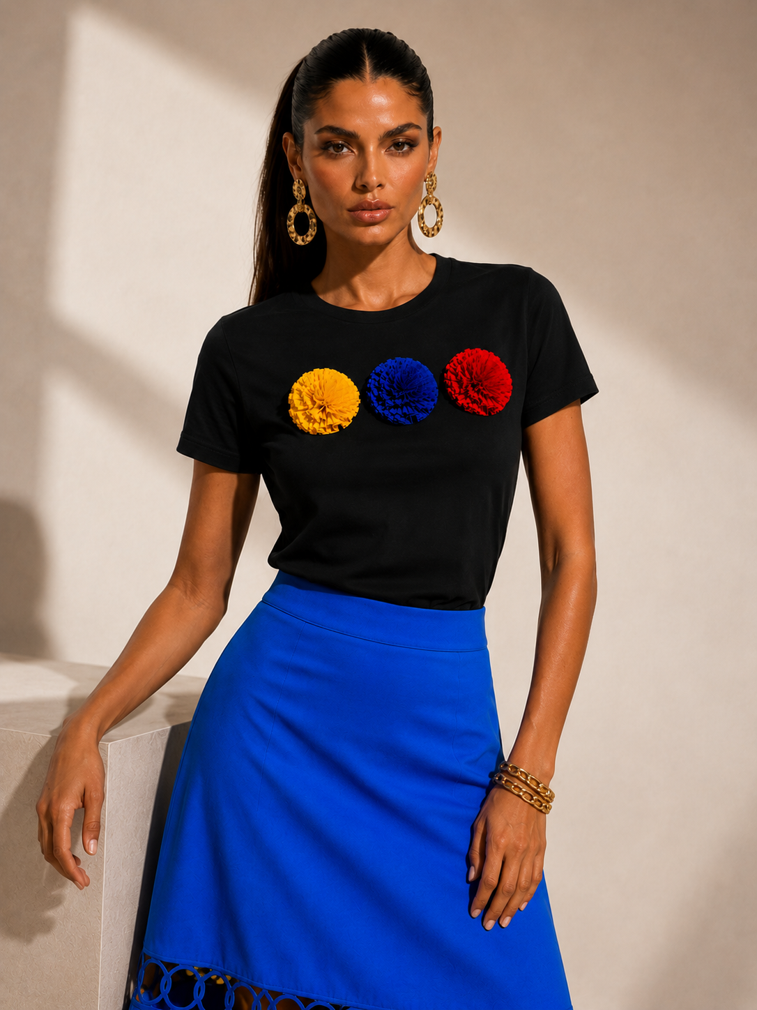 Camiseta Colombia negro