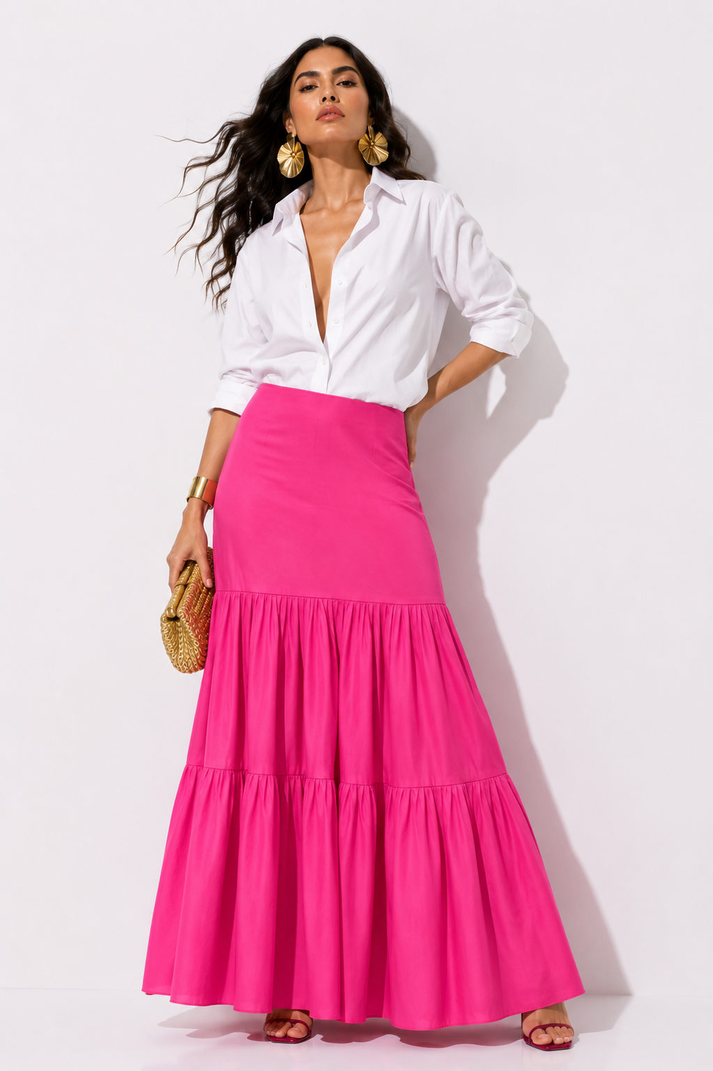 Falda Sashico Fucsia