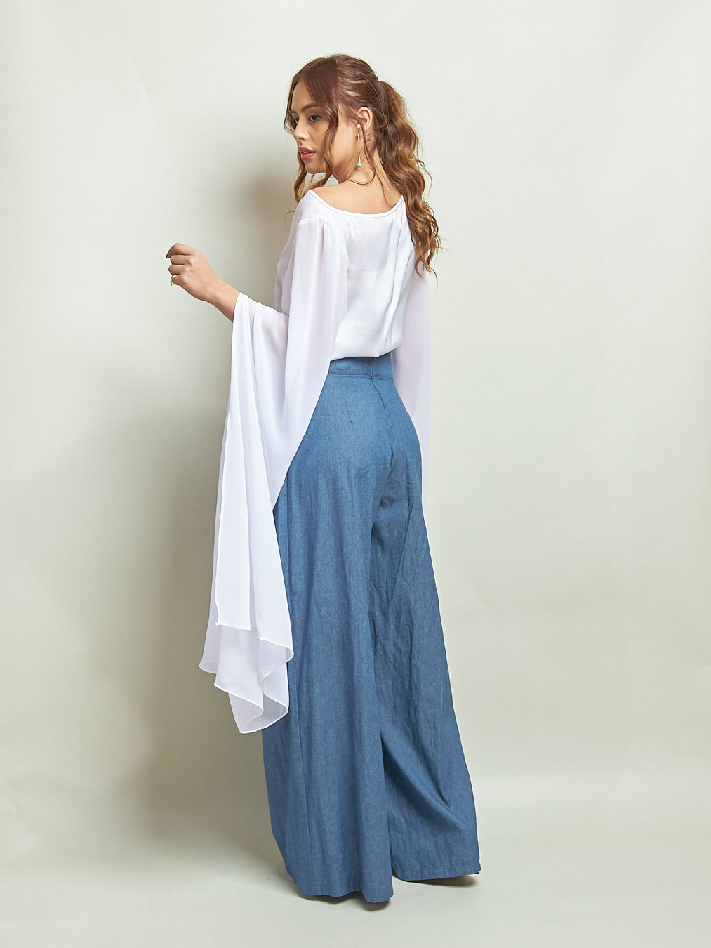 Pantalón Naty Chambray