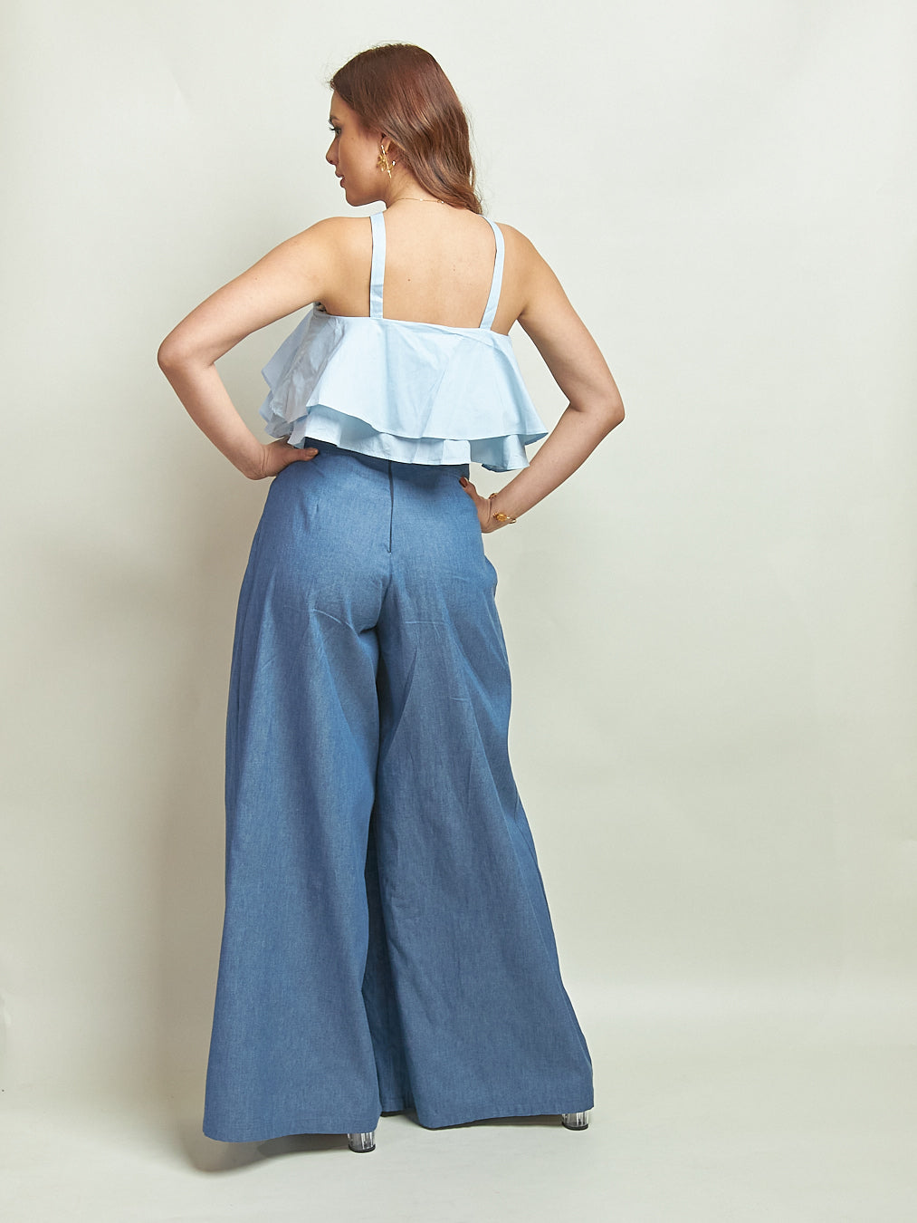 Blusa Berry Celeste
