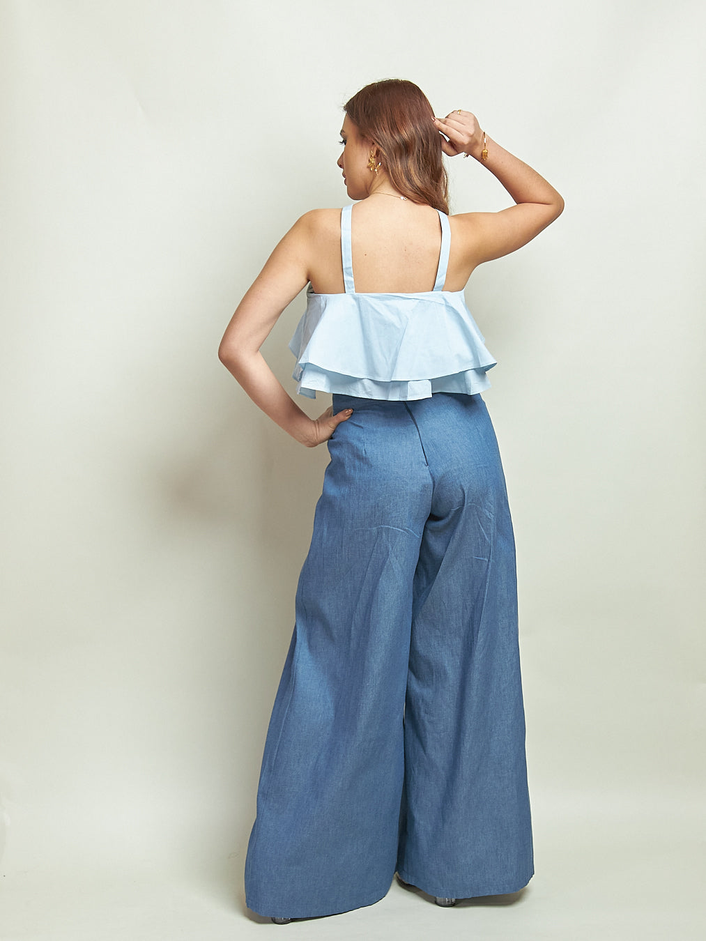 Blusa Berry Celeste