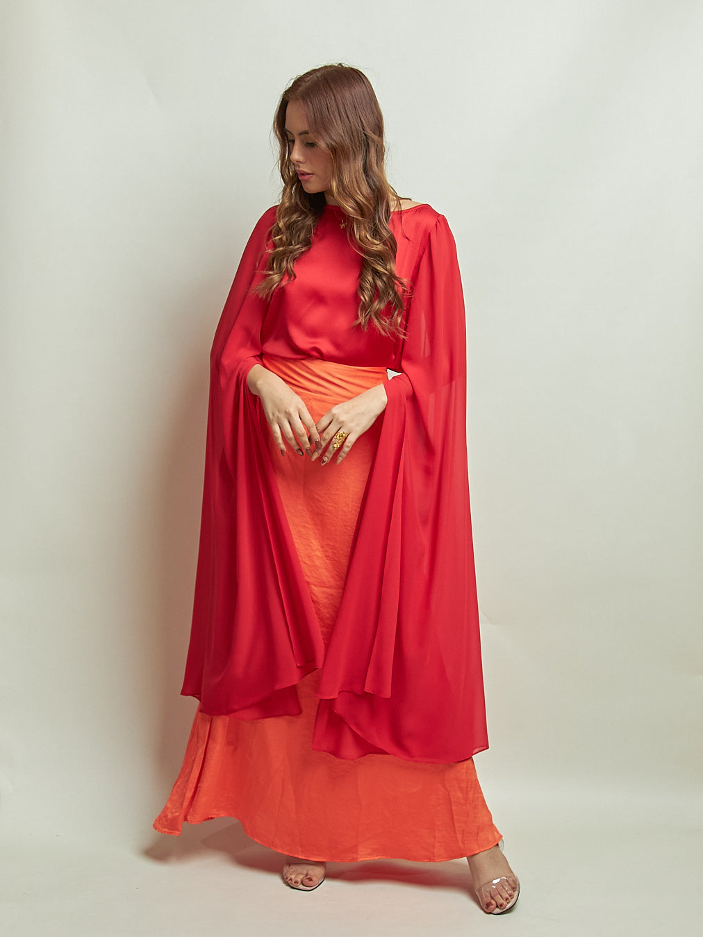 Falda Zaray Naranja