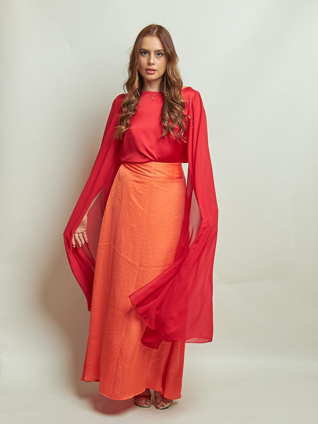 Falda Zaray Naranja