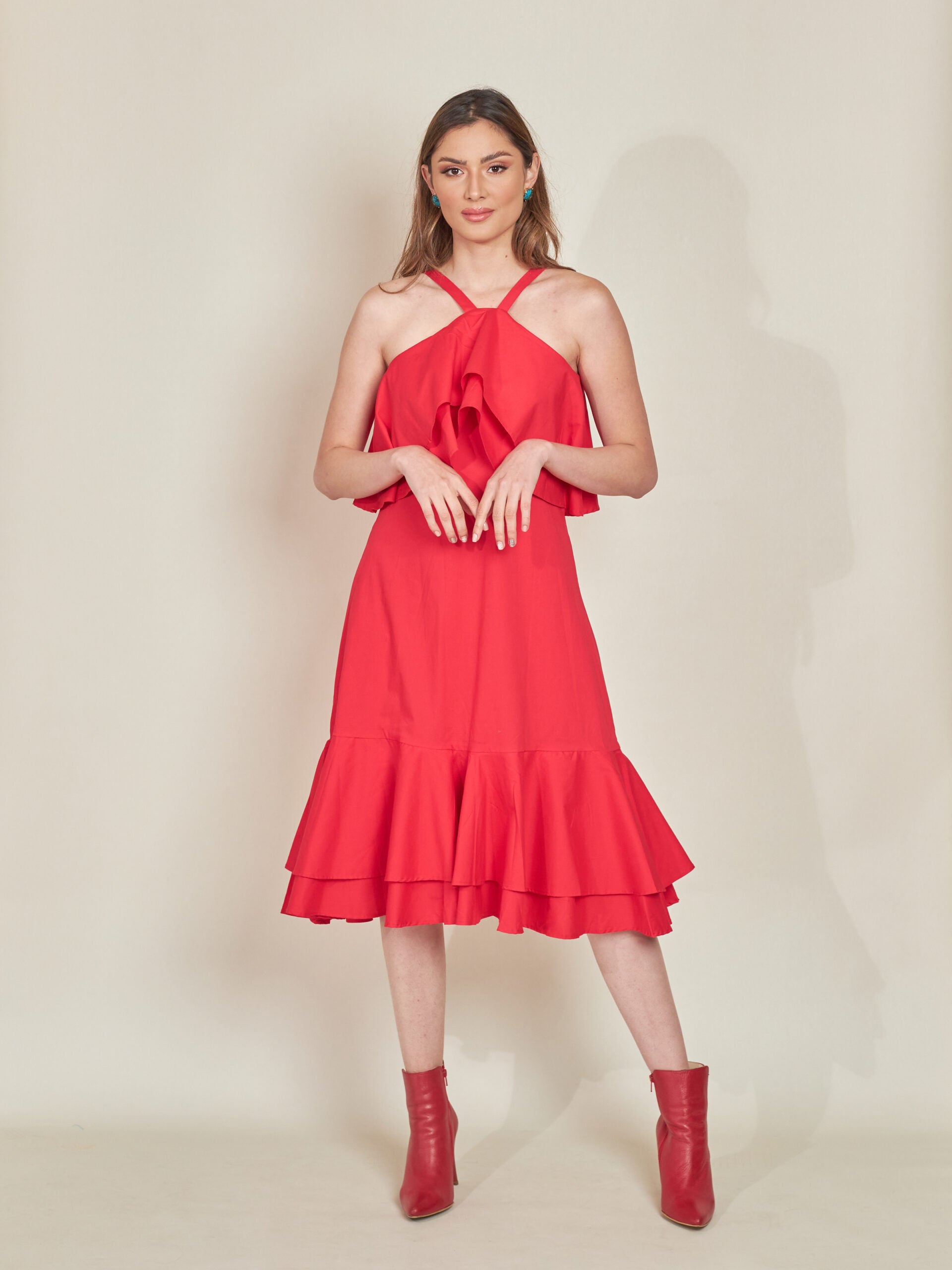 Vestido Canarias Rojo