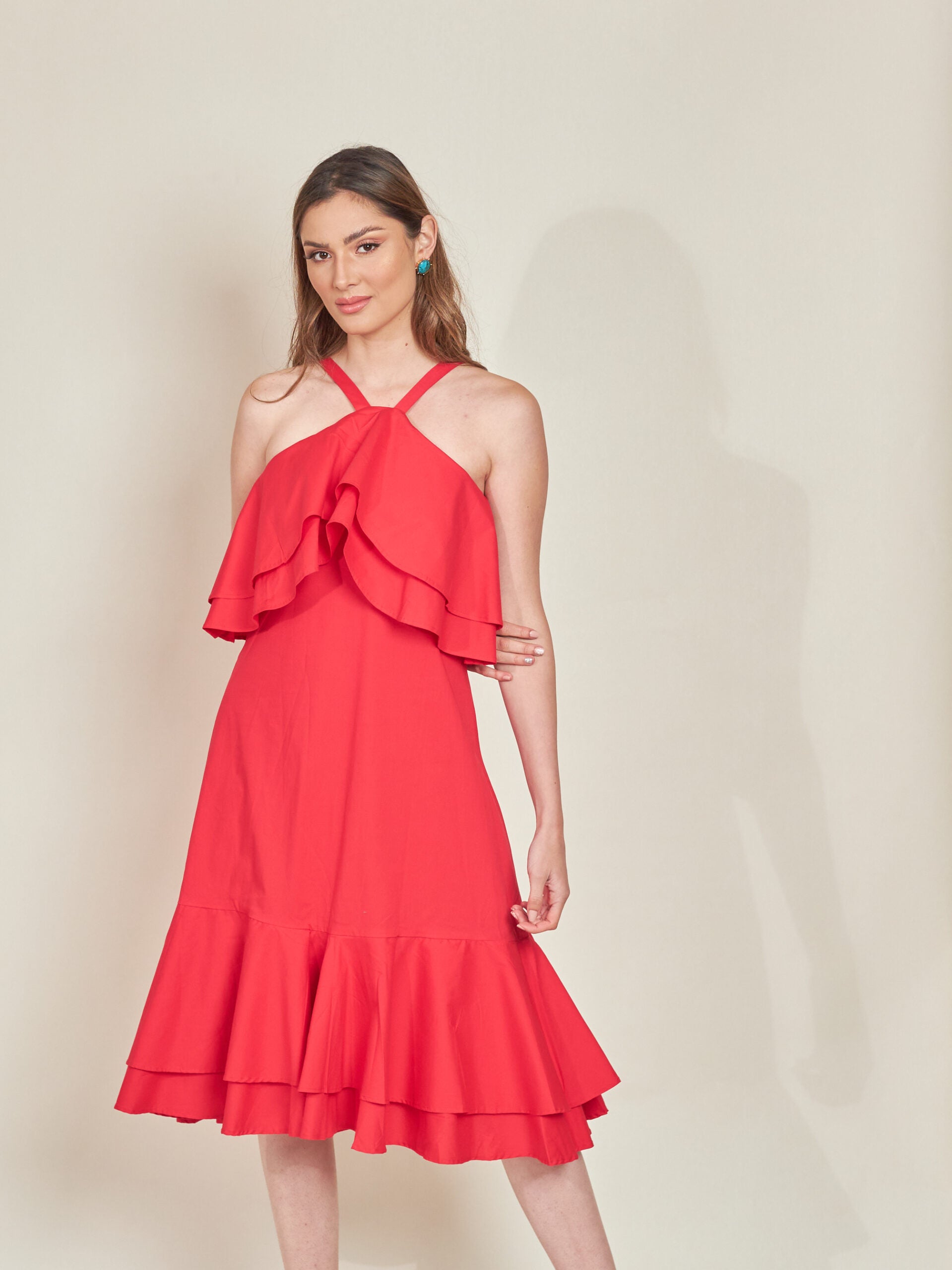 Vestido Canarias Rojo