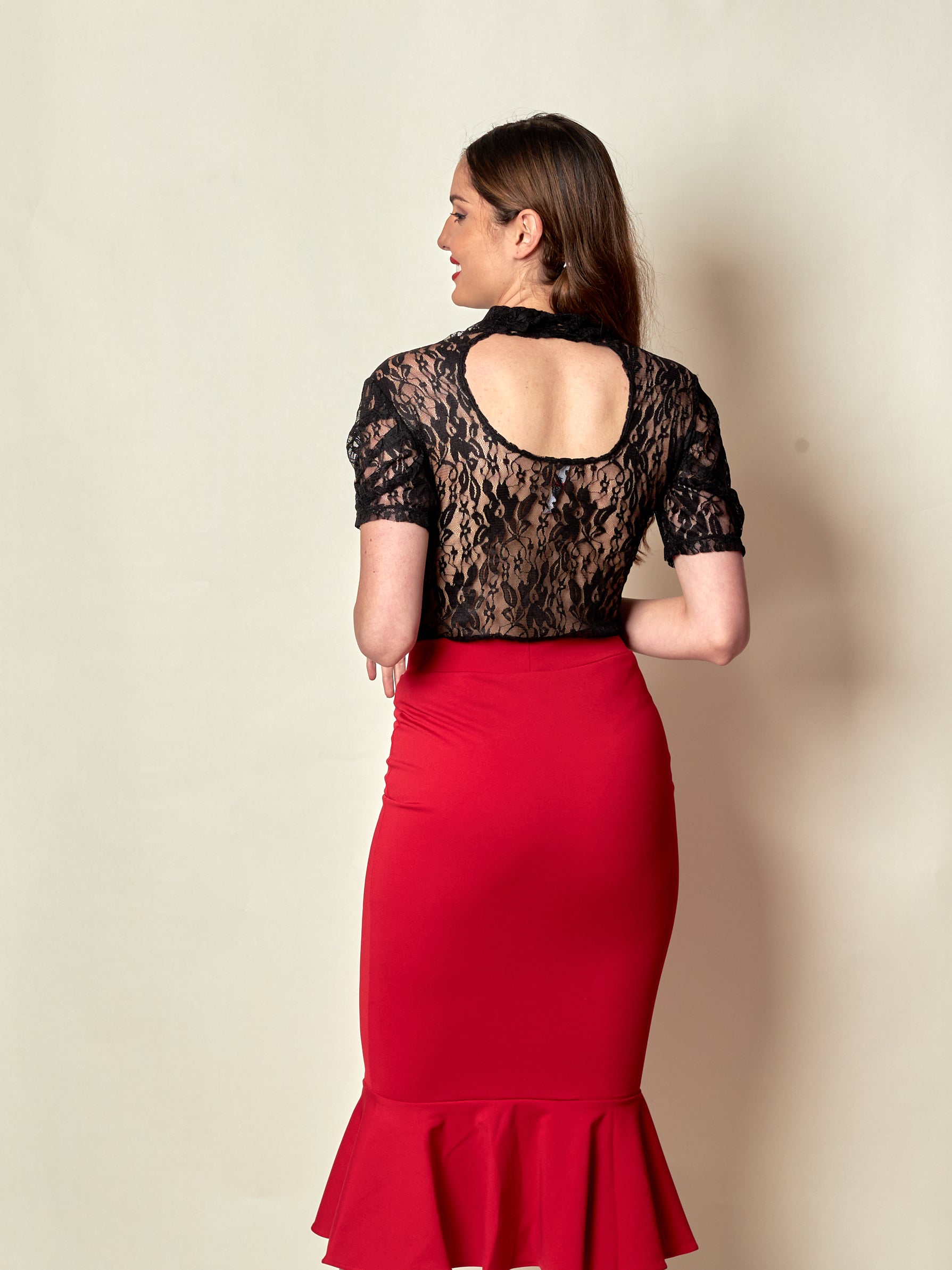 Falda Bardot Rojo
