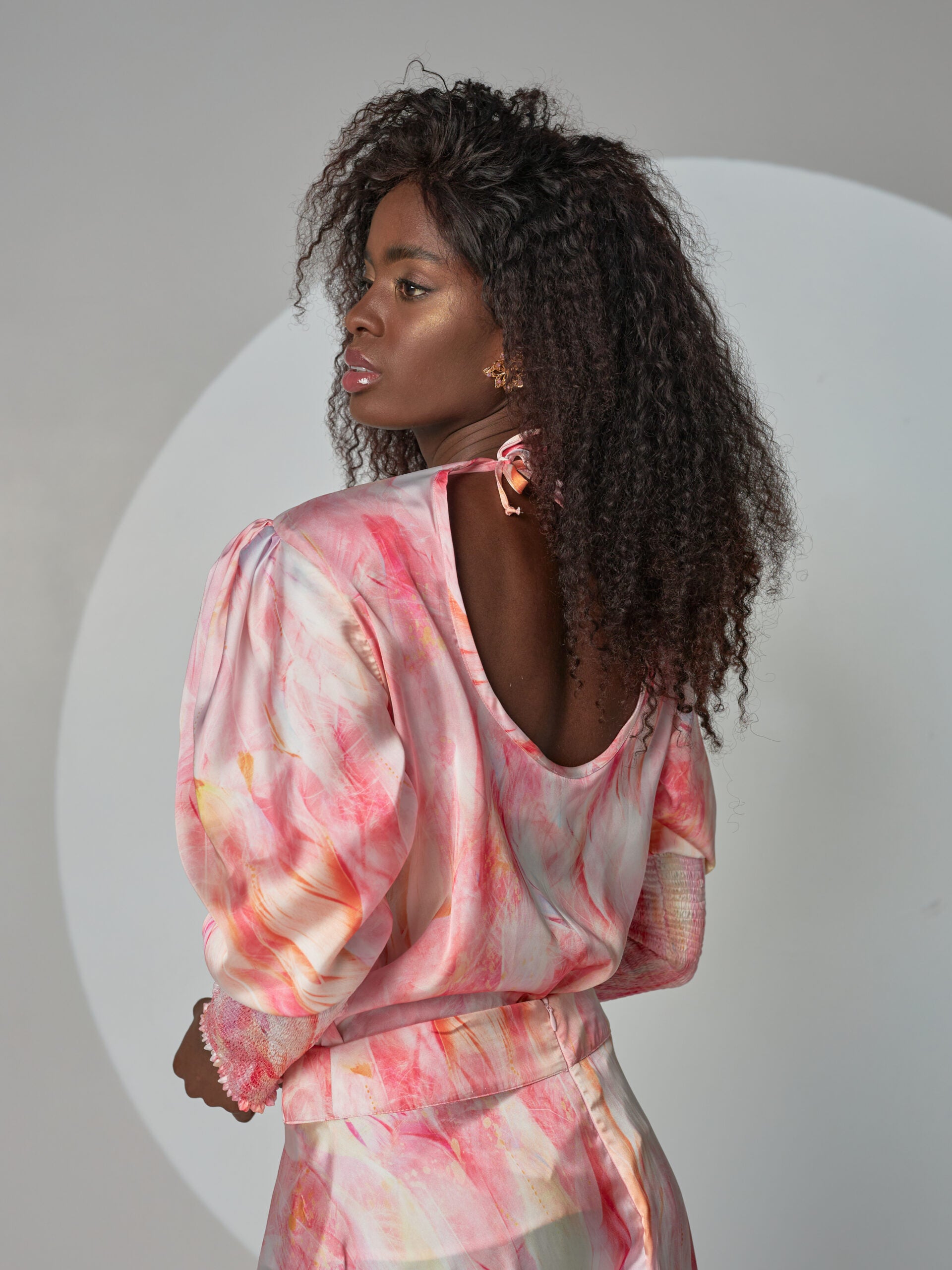 Blusa Arkansas Plumas Salmon