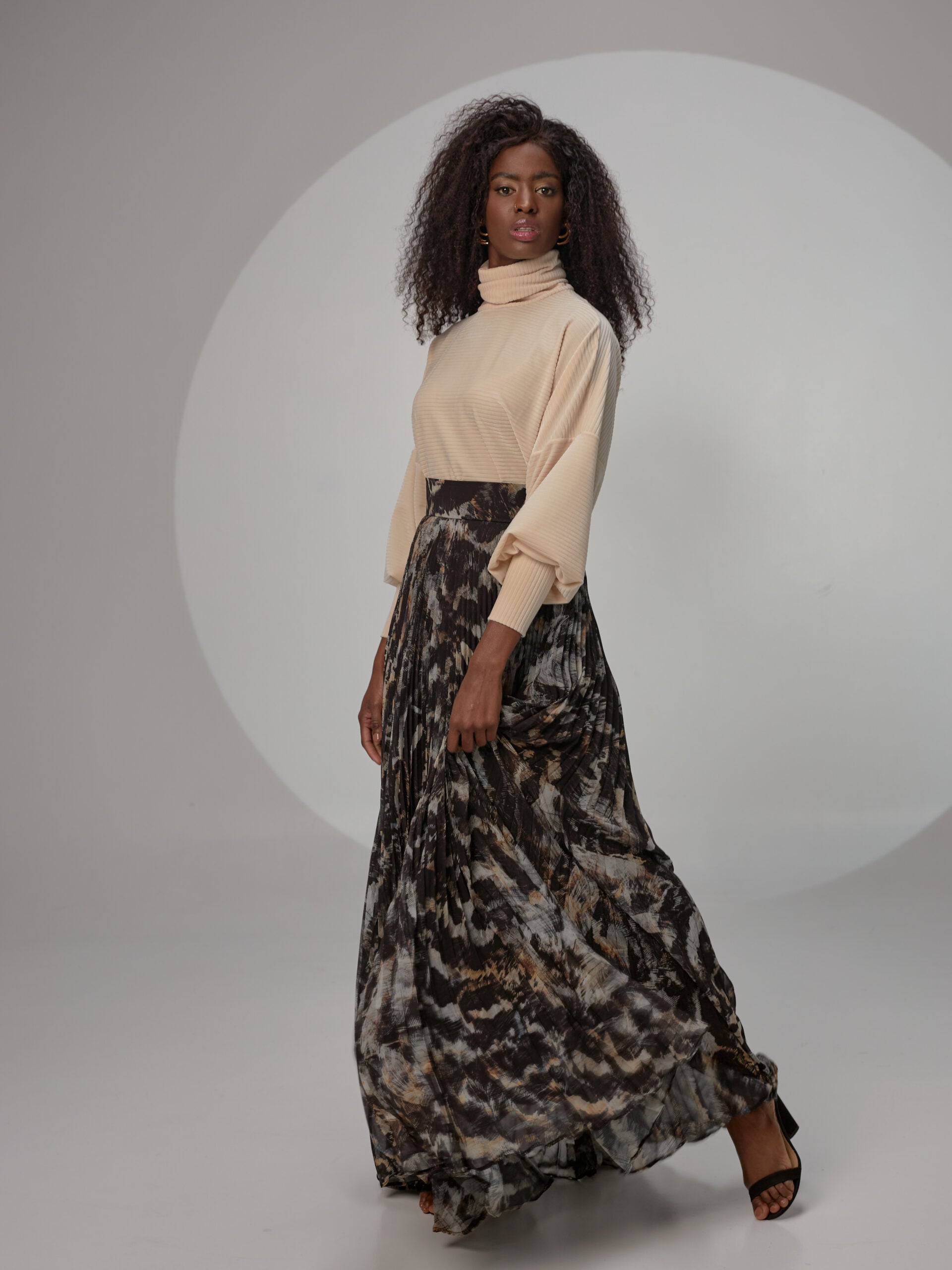 Falda Disdior Feathers Negro
